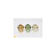 Home styling kandelaar 6,4cm 3 assorti kandelaar eikel glas 6,4cm