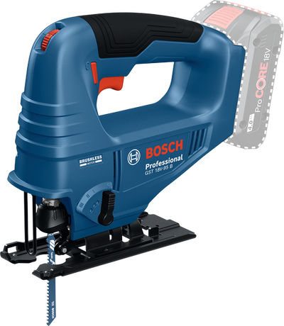 Bosch blauw gst 18v-95 b accu decoupeerzaag | exclusief accu en lader - 06015b7001