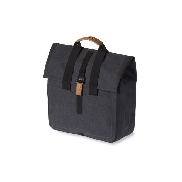 Basil Urban Dry Shopper - waterdichte fietstas, unisex, charcoal melee