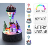 Home styling kersttafereel led 17cm 4 assorti - afbeelding 1