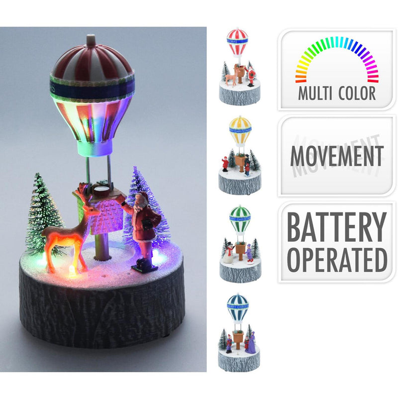 Home styling kersttafereel led 17cm kunststof