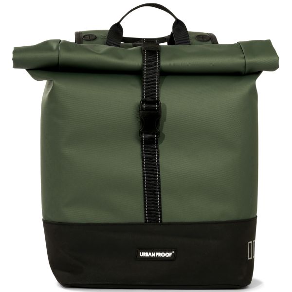 Urbanproof tas double roll up recycle 38l groen