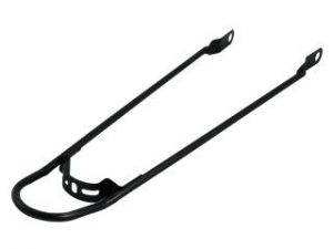 spatbordstang met bumper 28 x 1,5 inch matzwart