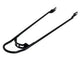 spatbordstang met bumper 28 inch achter zwart