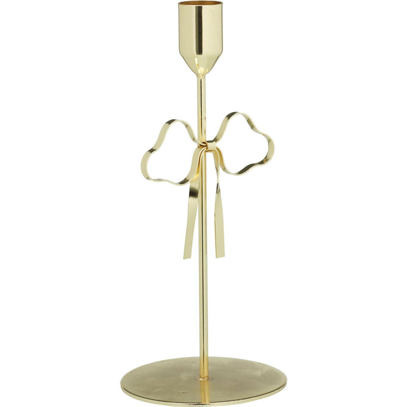 Home styling kandelaar strik goud 9x9x20,6cm
