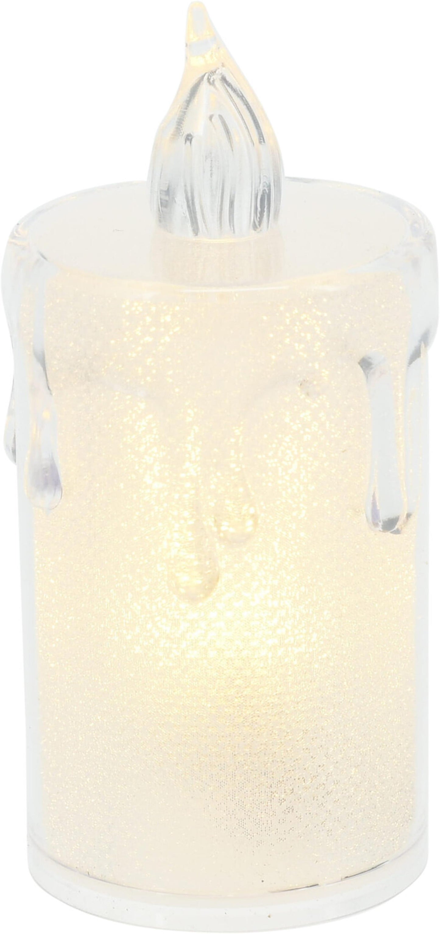 Home styling kaarsjes kunststof led op batterij set van 3 stuks