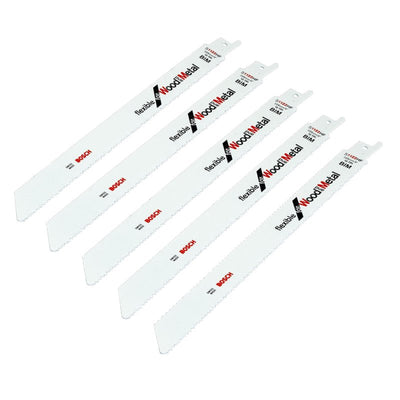 Bosch accessoires reciprozaagblad s1122hf flexible for wood and metal 5st - 2608656021