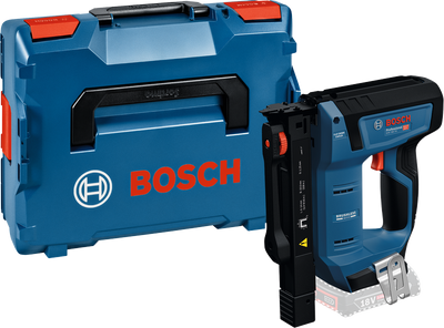 Bosch blauw gth 18v-14 accu nietmachine | solo in l-boxx | incl. haak | zonder accu en lader - 0601482801