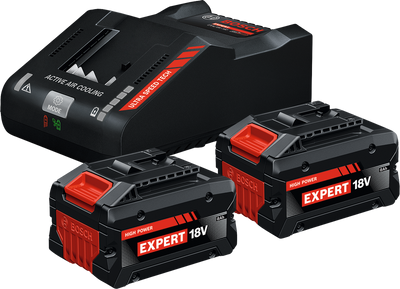 Bosch blauw accu starterset exba18v-80 160 | 2x exba18v-80 + lader exal18v-160 - 1600a0373t