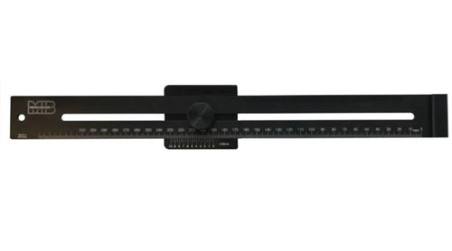 Mib messzeuge mib afschrijfliniaal 250mm zwart