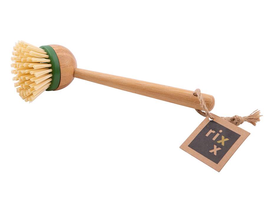 Point virgule afwasborstel met vervangbare kop - lang handvat