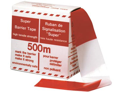 Afzetband rood wit 500lg 80br