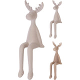 Rendier zittend 30cm 2ass kl - afbeelding 1