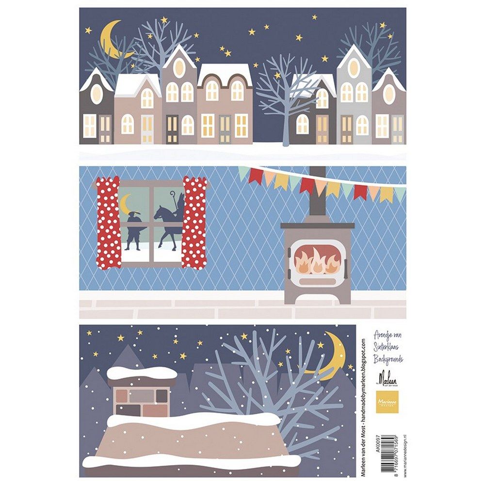 Marianne design • knipvel avondje van sinterklaas by marleen