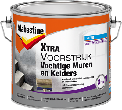 Alabastine xtra voorstrijk vochtige muur en kelders | 2,5 l - 5622883