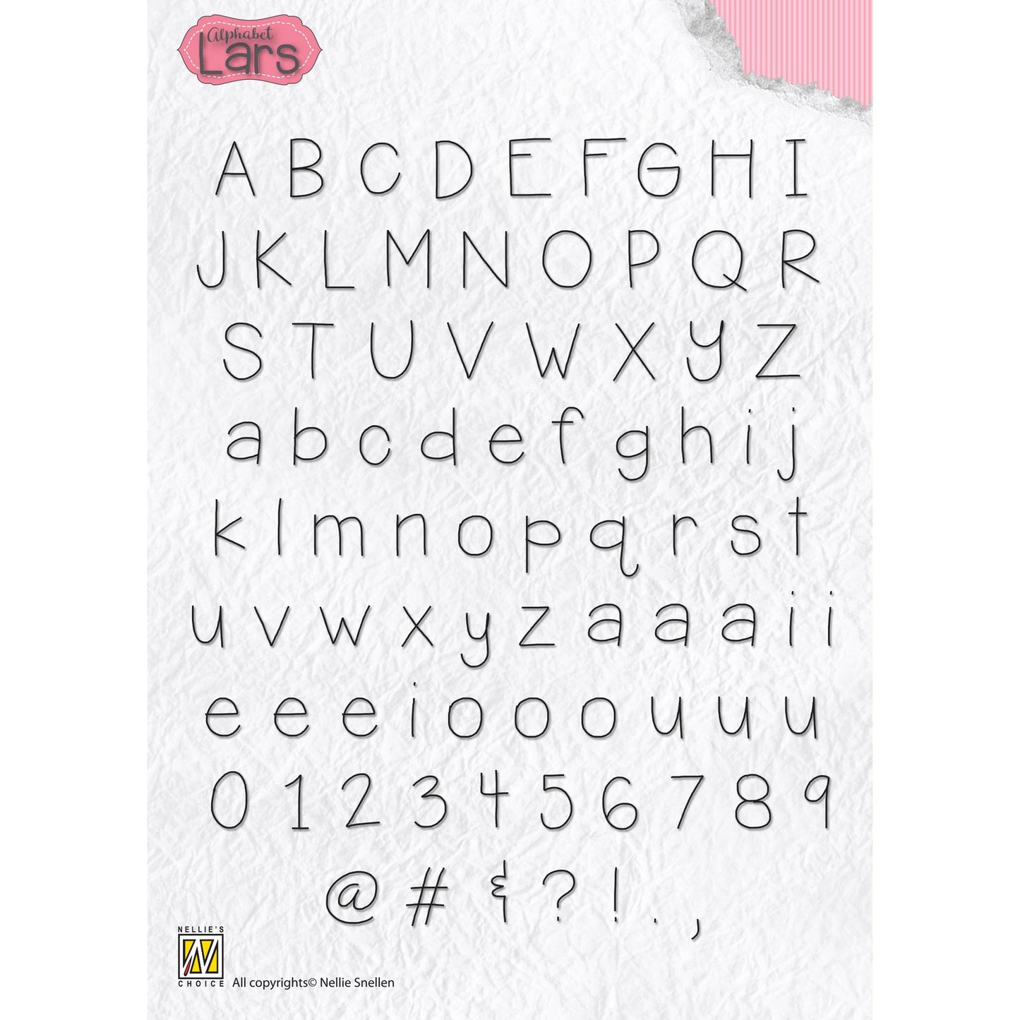Nellie's choice • clear stamps alfabet lars