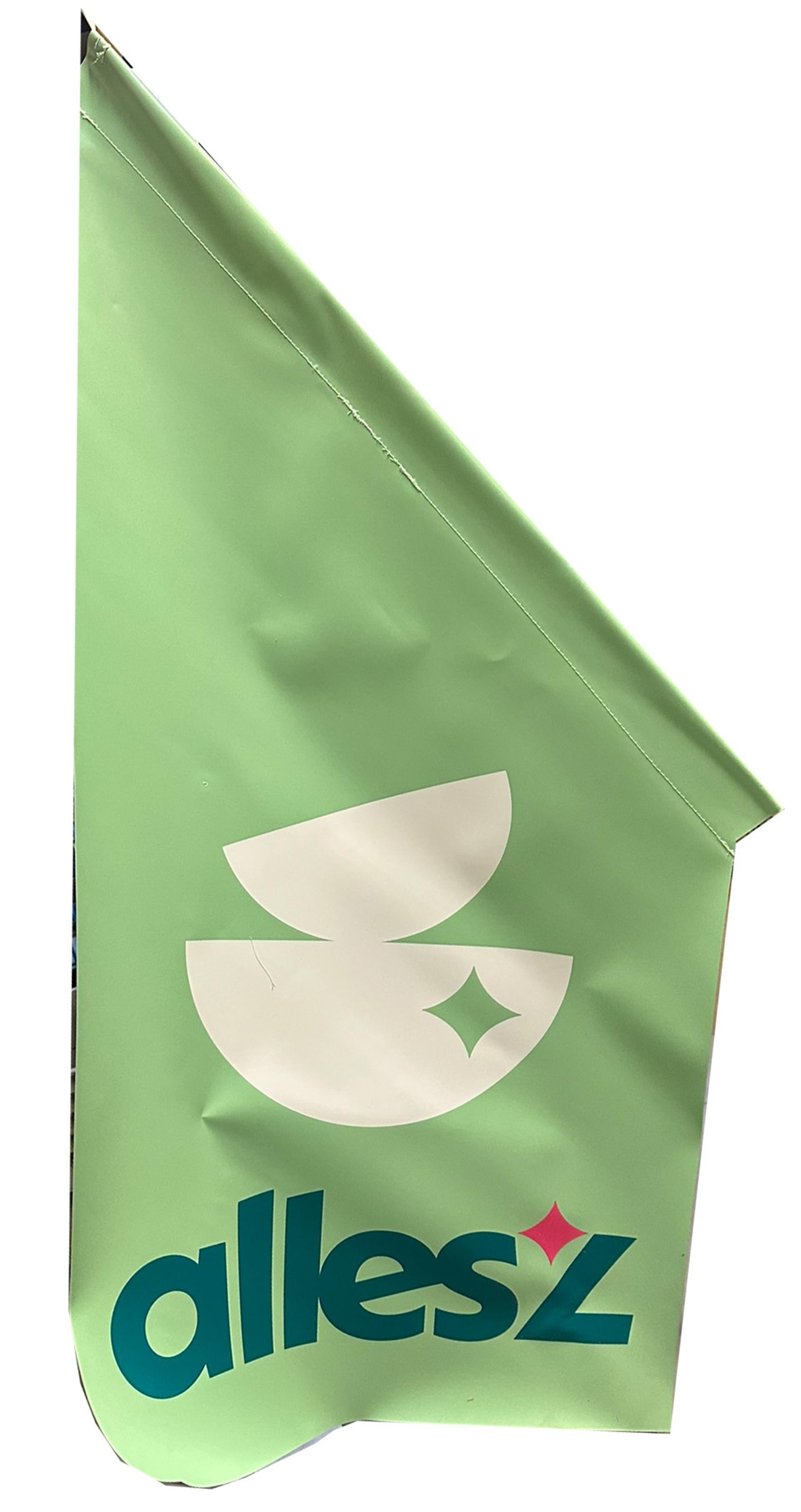 Z1 kioskvlag allesz 68x68x136 pvc dubbelzijdig