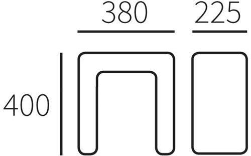 Allux pakketkast verankering 8002 - zwart