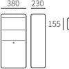 Allux pakketzuil 600 antraciet - 40060065