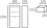 Allux pakketzuil 600 antraciet - 40060065 - afbeelding 2