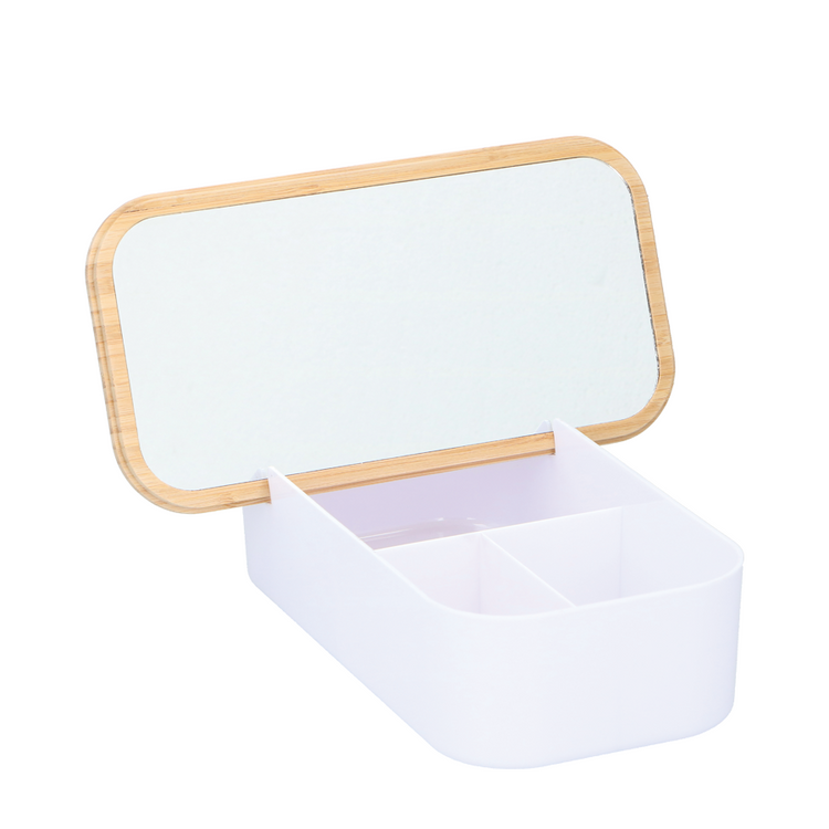Alpina make-up opberger met spiegel, 25cm