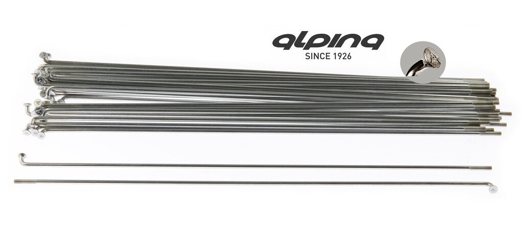 Spaken Alpina rvs 13-255 zonder nippel