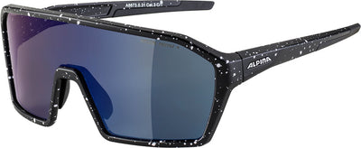 Alpina sports sportbril ram q-lite blauwe spiegellens zwart
