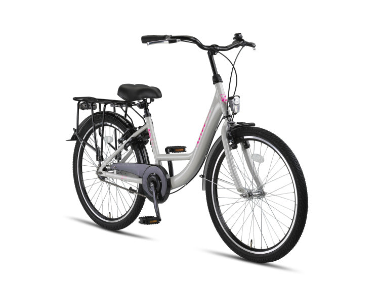 Altec belle 24 inch meisjes v-brakes lichtgrijs