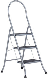Altrex cromato huishoudtrap 3-treeds met hoge beugel silver - 500951 - afbeelding 1