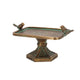 Esschert design aged metal vogelbad m 28,9x16x15cm gietijzer