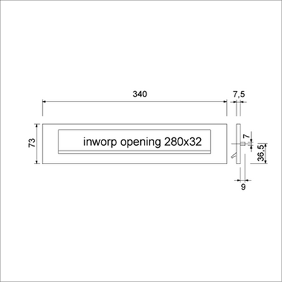 Ami briefplaat ta deurdikte 38 42 veer f1 - 400043