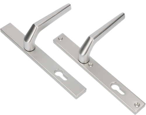 Ami deurkruk 357 vastdraaibaar 245 30 profielcilinder 72 m5 r5,5 f1 deurdikte 53 57 mm. - 511740