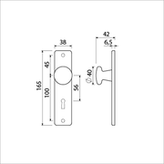 Ami knop 160 40 vast kortschild 165 4 rh sl 56 f2 - 310102 - afbeelding 2