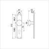 Ami knop 160 50 vast langschild 212 41 rh profielcilinder 72 f1 - 313796
