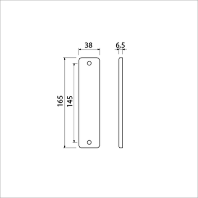 Ami kortschild 165 4 rh geheel blind f-1 - 211030