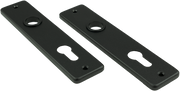 Ami kortschild 180 41 rh profielcilinder 72 zwart 9005 str - 739116 - afbeelding 1