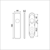 Ami kortschild 185 44 blind klik zwart 9005 str - 739200