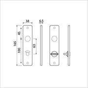 Ami kortschild wc 165 4 rh 8*63 f-1 - 211066 - afbeelding 2