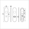 Ami kortschild wc 177 1 5*57 klik f-1 - 210261