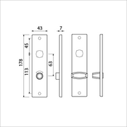 Ami kortschild wc 178 43 8*63 f-1 - 212096 - afbeelding 2