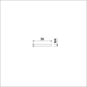 Ami patentschroef ijzer vernikkeld m4x38 borgmiddel verpakt per 10 in zak - 900219 - afbeelding 2