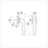 Ami raamgreep 820 7x32 f1 ovaal - 425601