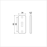 Ami rechthoek rozet 4 rh slg f-2 - 226402 - afbeelding 2