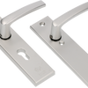 Ami veiligheidsbeslag 193*50 buiten profielcilinder 55 binnen blind + deurkruk 332 f1 deurdikte 38 42 mm - 821236