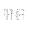 Ami veiligheidsbeslag 251 50 profielcilinder 72 varo 144 f1 +profielcilinder 72 + 332 m6 deurdikte 53 57 mm - 804661