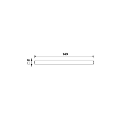 Ami vierkant stift 8x140 mm - 900461