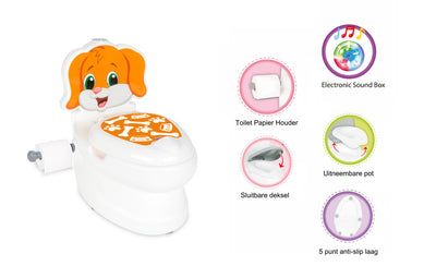 Pilsan Dog educatief plaspotje wit bruin