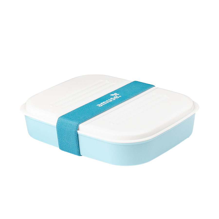 Amuse basic lunchbox 3-in-1 blauw 6-delig