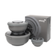 Amuse life bowlset grijs 6-delig