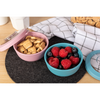 Amuse life snack bowl met deksel roze 200ml
